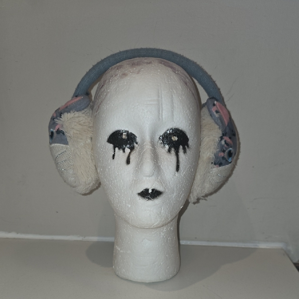 The Children's Place Plush Over-Ear Muffs- Cat - Picture 2 of 3